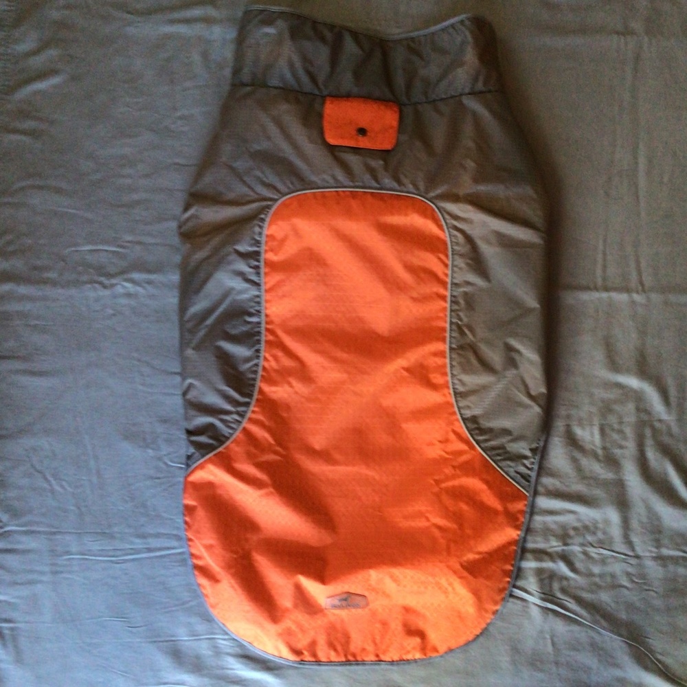 Orange and Gray Insulated Dog Coat - Brand: